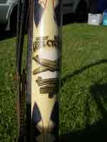 Seat tube decal