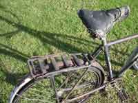 Rear end of bicycle