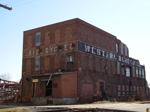 Goshen Factory demolition January 2011